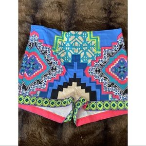 Aztec tropical shorts